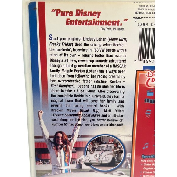 Herbie Fully Loaded DVD 2005 Lindsay Lohan Movie Walt Disney Comedy Adventure - Picture 3 of 3